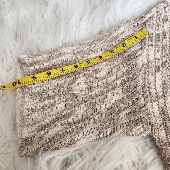Chicos Cardigan Sweater Women's Size 3‎ XL 16 Open Front Knit Loose Beige - Picture 9 of 12